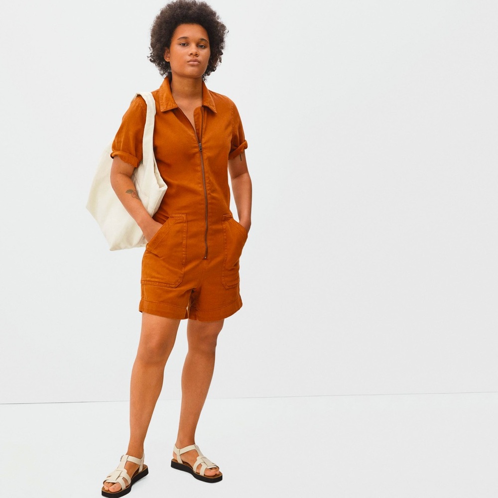 Everlane Denim Short Coverall
